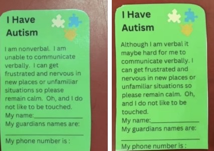 Autism Cards